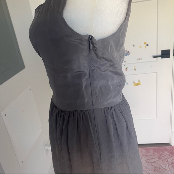 Vintage Nomia Gray Silver Dress - Size 6 - Picture 4 of 5